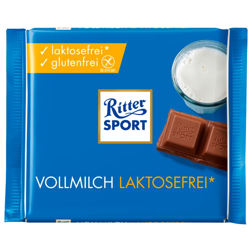 Ritter Sport Schokolade Vollmilch laktosefrei 100g